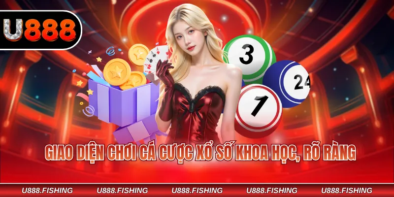 Xổ Số U888 2 Giao diện chơi cá cược xổ số khoa học, rõ ràng